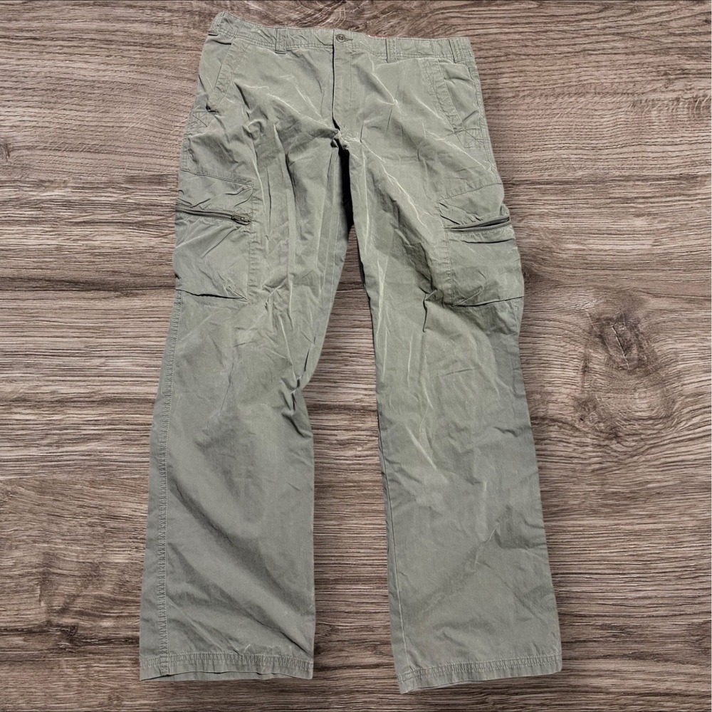 Vintage 90s Mossimo Baggy Cargo Pants Men's Khaki ‎ Military Grunge Skater 36x31